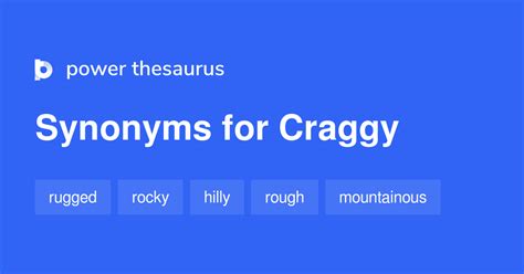 craggy synonym